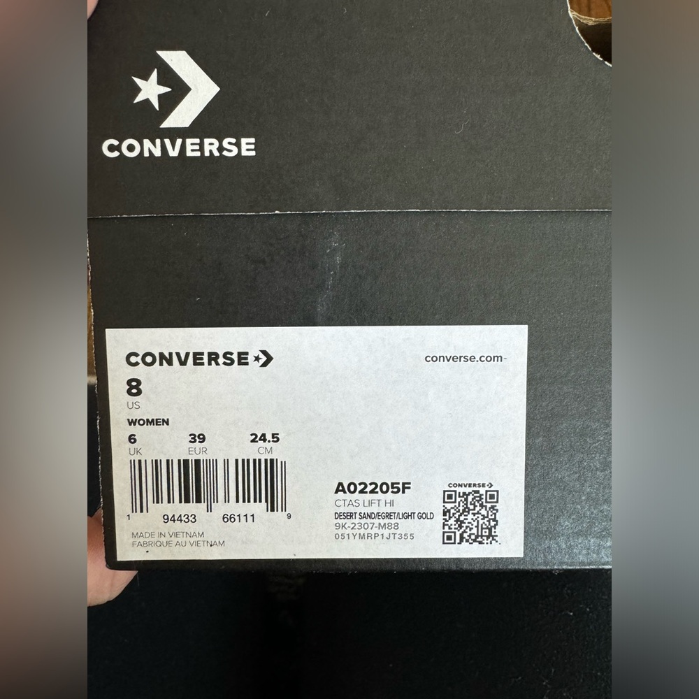 Converse Chuck Taylor All Star Platform Desert Sand Light Gold Women's Size 8 - Picture 9 of 9